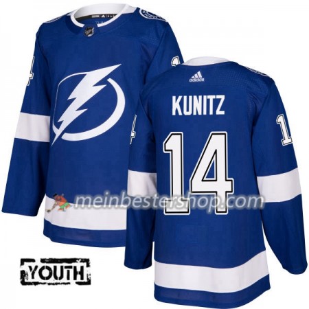Tampa Bay Lightning Chris Kunitz 14 Adidas 2017-2018 Blau Trikot Authentic - Kinder